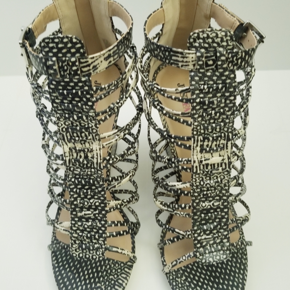 Just Fab Furina Snake Wedge Heel